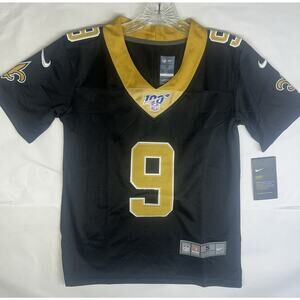 New Orleans Saints Drew Brees Jersey Youth Boys Size S NFL #9 Nike NFL On Field
